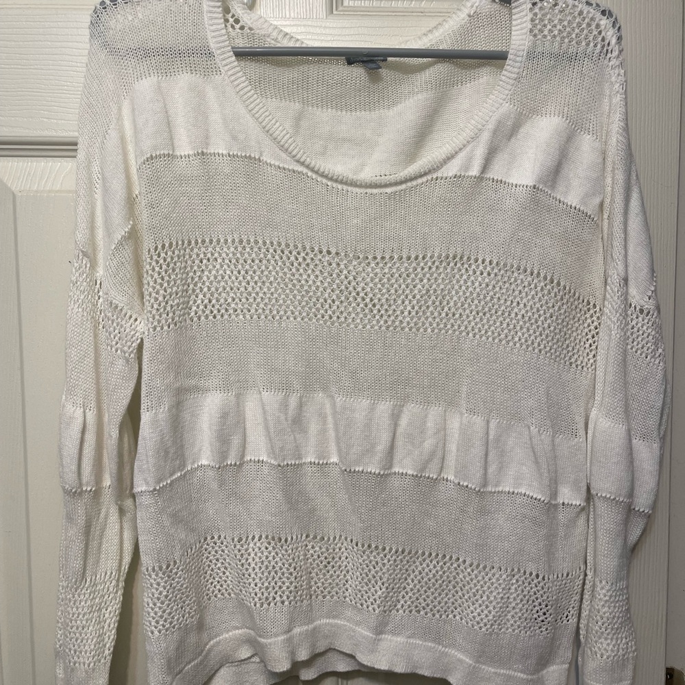 Charlotte Russe Cream Knit Sweater